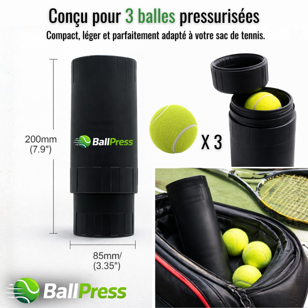 BallPress™ — Pour les joueurs qui veulent des balles performantes plus longtemps