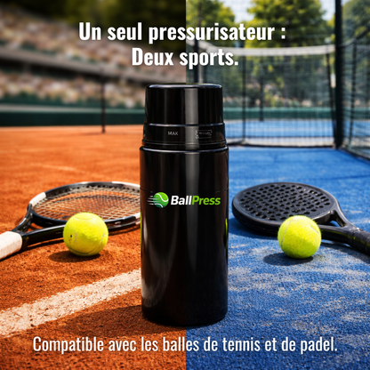 BallPress™ — Pour les joueurs qui veulent des balles performantes plus longtemps
